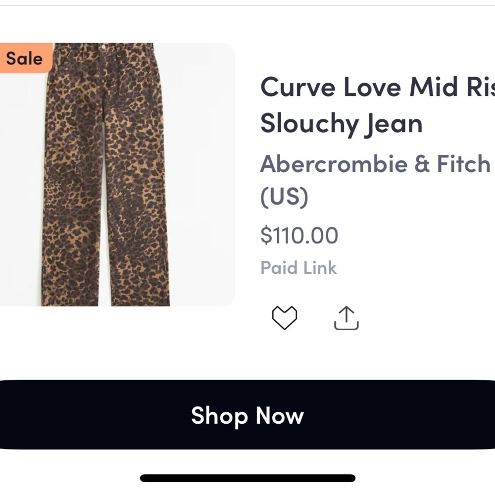 ISO !!!!!   Abercrombie & Fitch Leopard Jeans